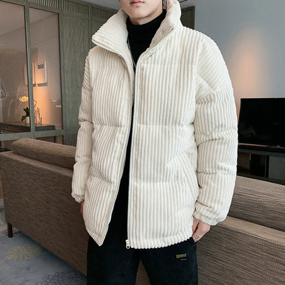 Men's Casual Corduroy Puffer Jacket