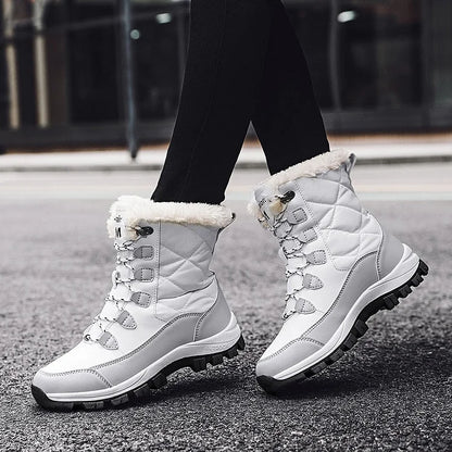 Warm Leather Ankle Boots for Women - OutfitLondon