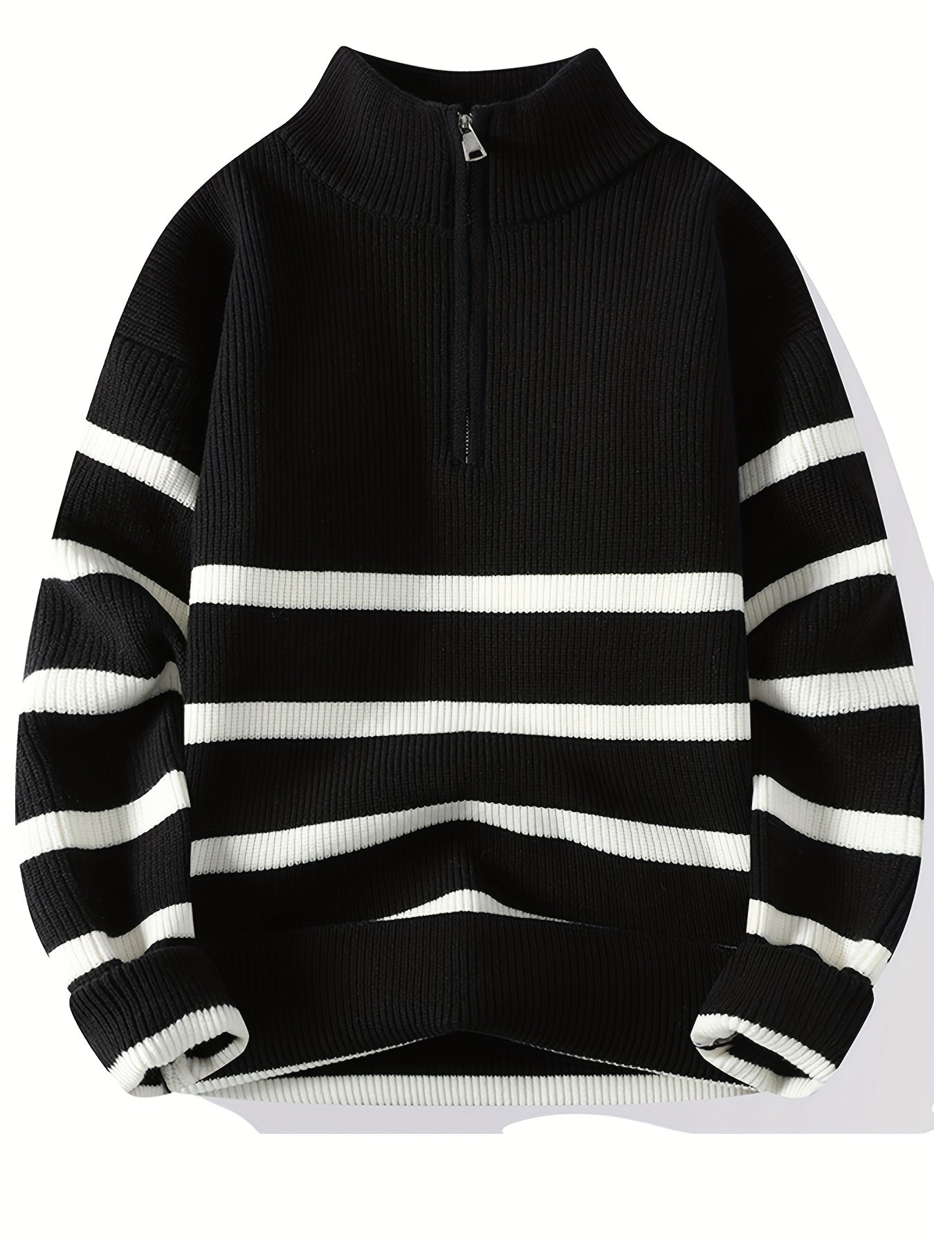 Cozy Classic Stripe Knit Sweater