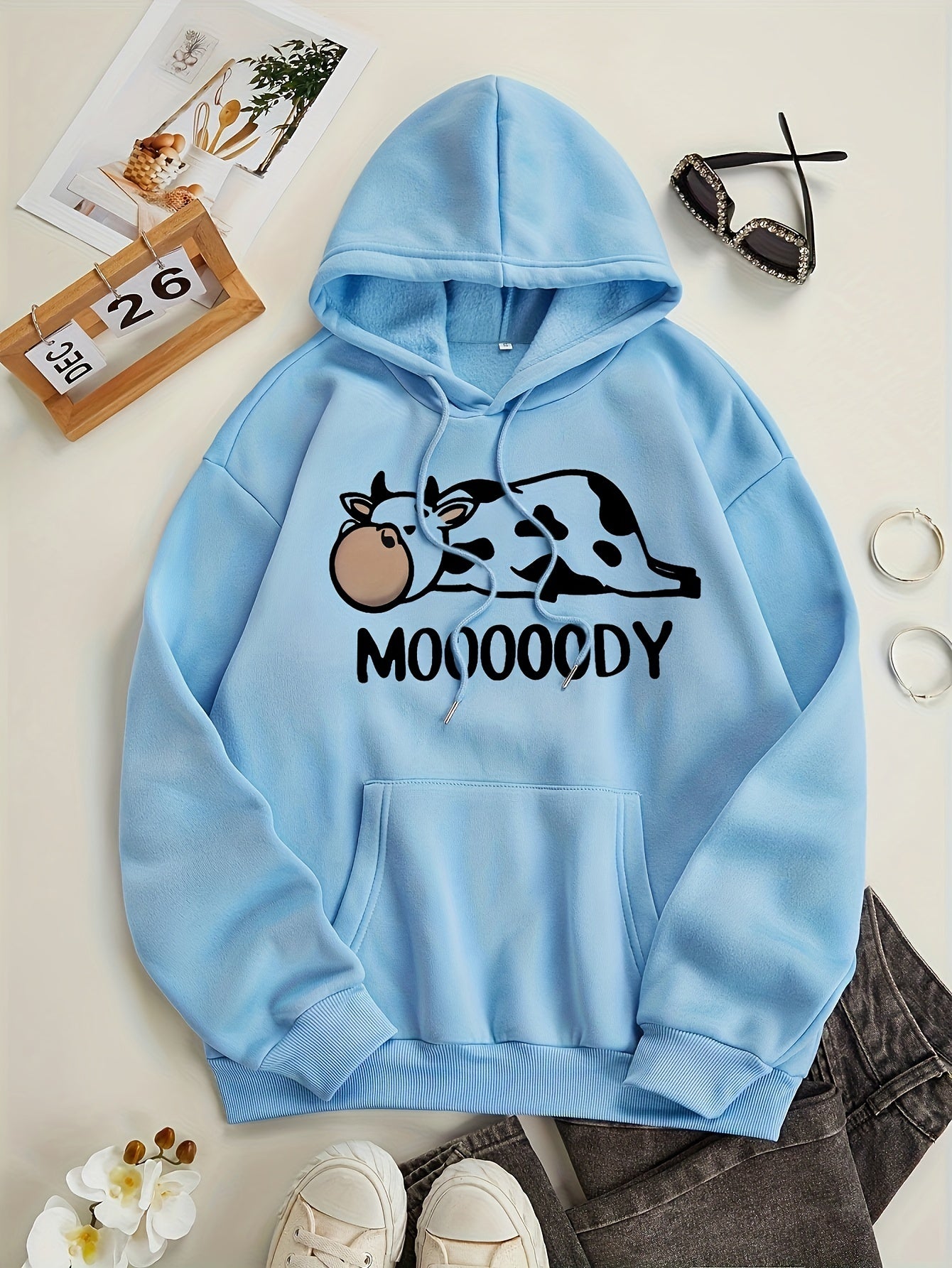Warm Fleece Hoodie with Fun Animal Pocket