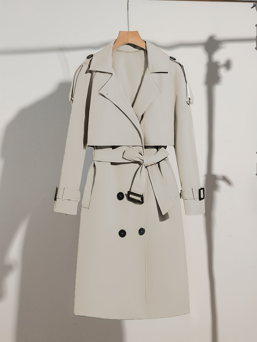 Timeless Raincoat with Fitted Waist Belt - OutfitLondon