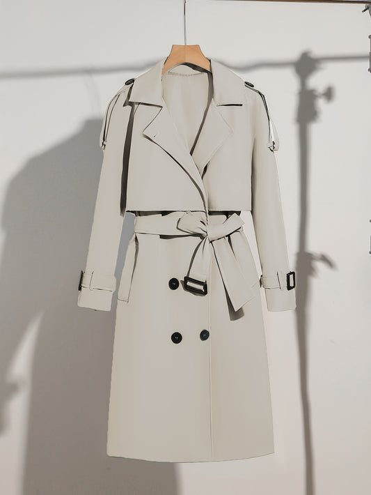 Timeless Raincoat with Fitted Waist Belt - OutfitLondon