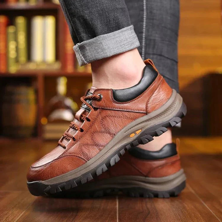 Comfortable Hiking Leather Shoes for Men - OutfitLondon