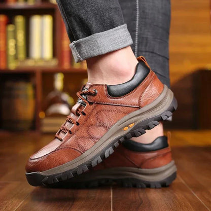 Comfortable Hiking Leather Shoes for Men - OutfitLondon