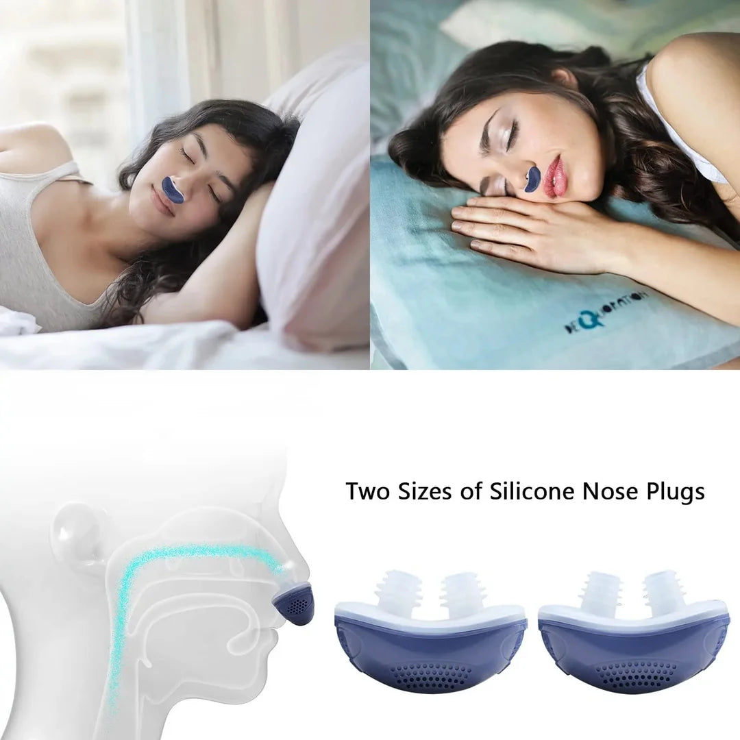 Electric Mini CPAP Noise Anti Snoring Device Sleep Apnea Stop Snore Aid Stopper