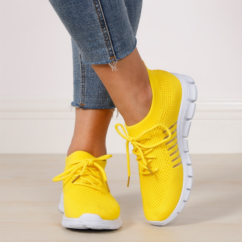 Women Light Mesh Breathable Slip-on Orthopedic Sneaker Shoes