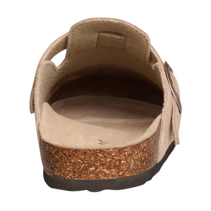 Orthopedic Sandals Women’s Suede Mules Slippers Cork With Arch Support