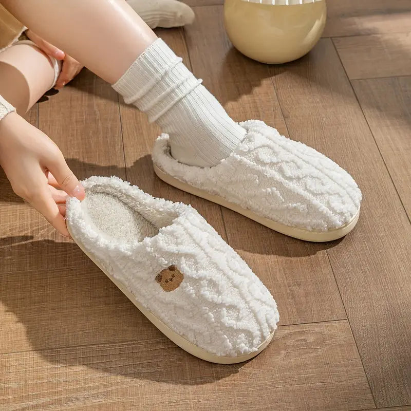 Cozy Fuzzy Ankle Slippers - OutfitLondon