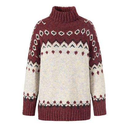 Warm Nordic Knit Winter Sweater