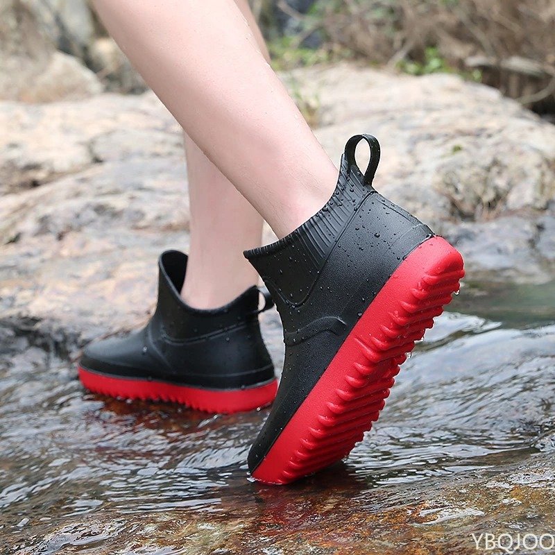 Rain Ankle Boots Slip-on Nonskid Orthopedic Shoes