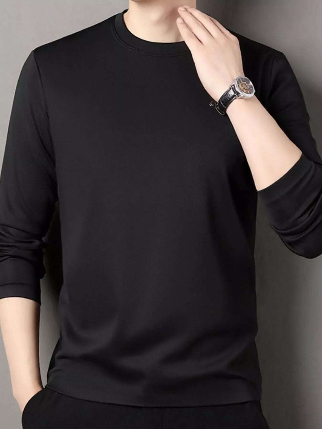 Comfortable Casual Men's Long Tee Shirt