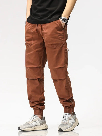 Comfortable Fit Work Trousers with Elastic Waist