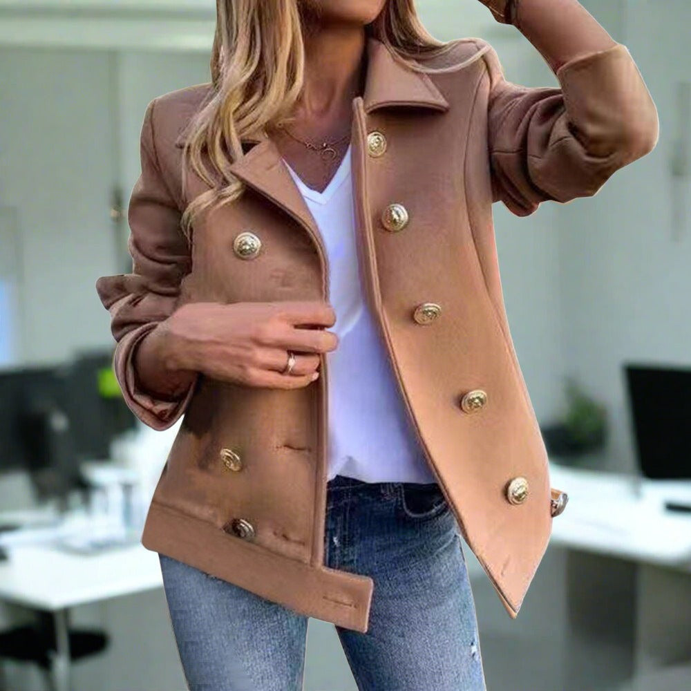 Timeless Simple Women's One Button Jacket