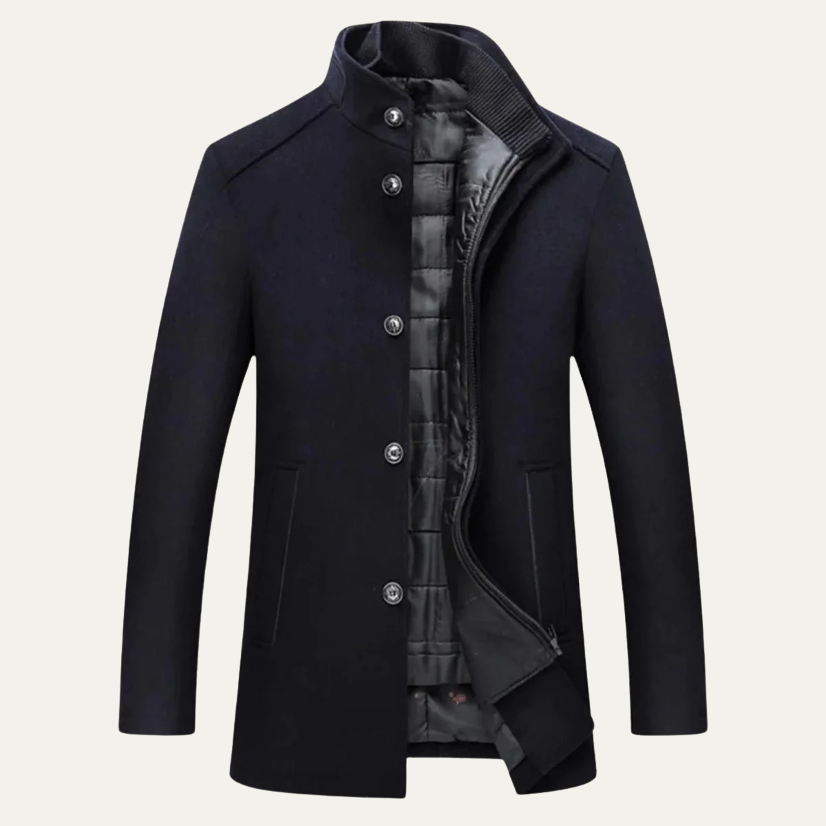 Timeless Men's Wool Trench Coat - OutfitLondon