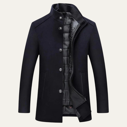 Timeless Men's Wool Trench Coat - OutfitLondon