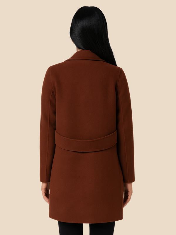 Timeless Double Breasted Women's Long Coat