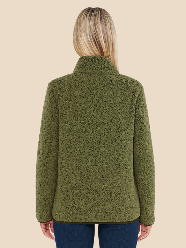 Warm Women's Fleece Zipper Jacket
