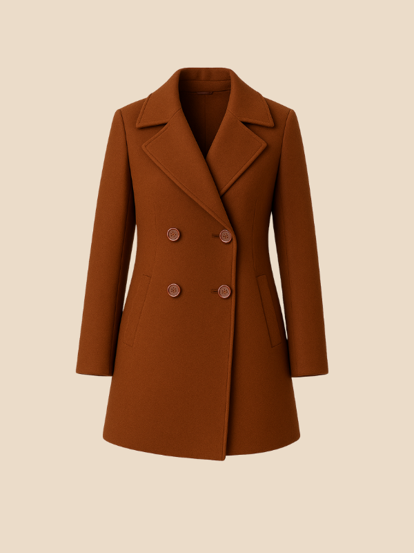 Timeless Double Breasted Women's Long Coat