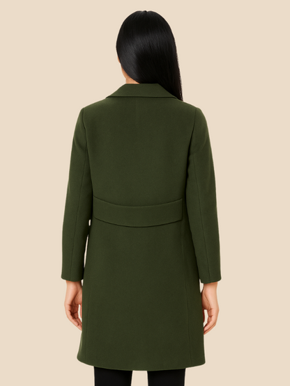 Timeless Double Breasted Women's Long Coat