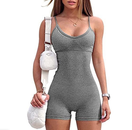 Women's Casual Lightweight Spaghetti Strap Jumpsuit