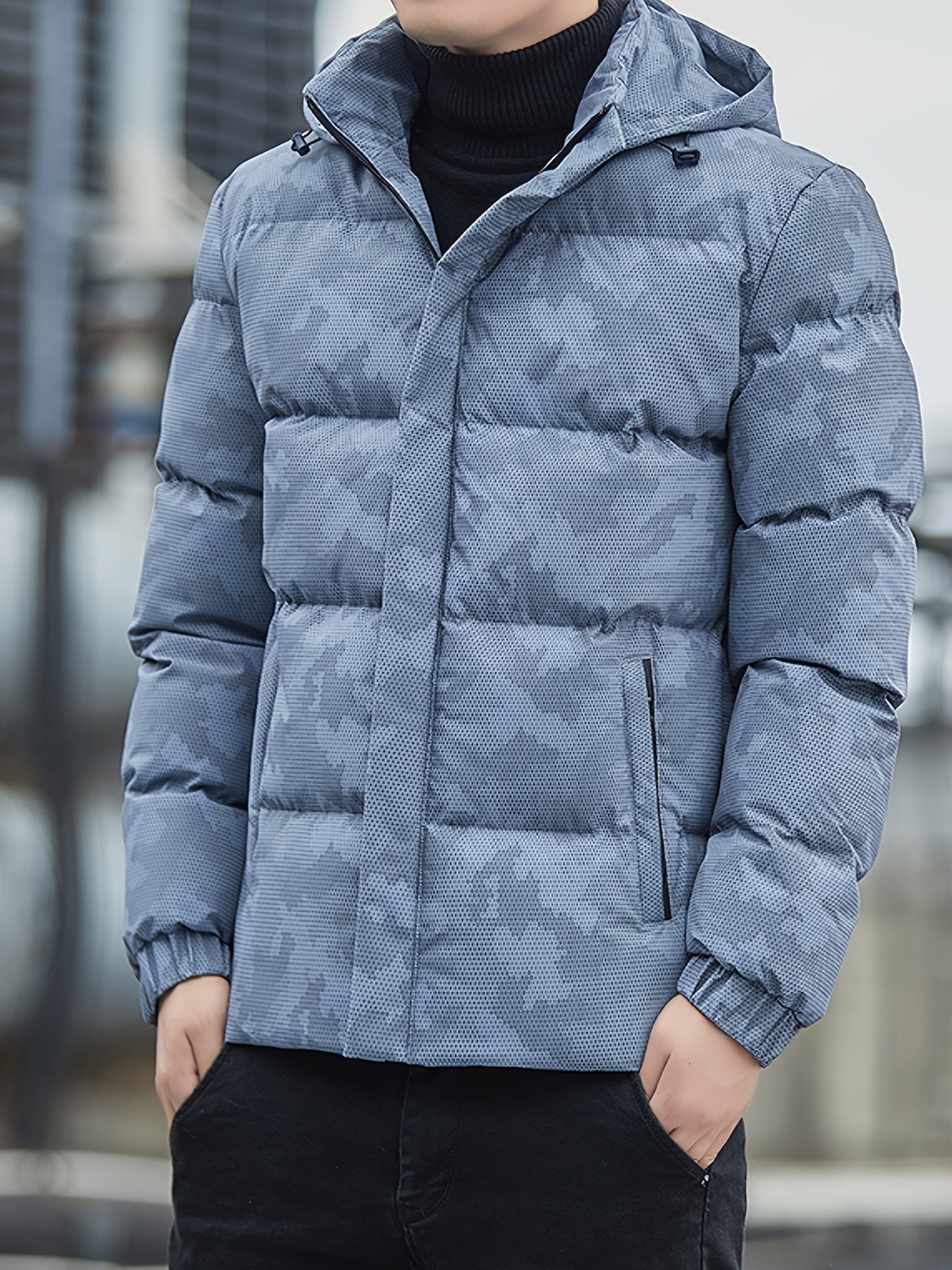 Loose Fit Camo Jacket for Men