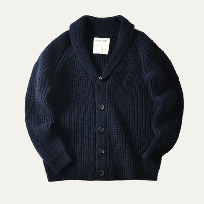 Classic Oversized Men's Wool Cardigan Sweater - OutfitLondon
