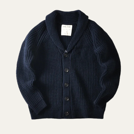 Classic Oversized Men's Wool Cardigan Sweater - OutfitLondon