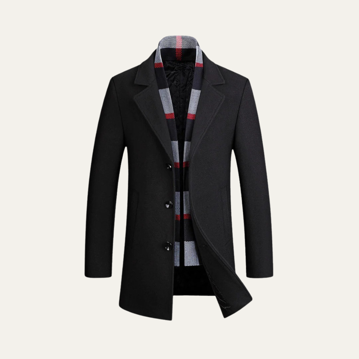 Classic Men's Wool Winter Coat - OutfitLondon