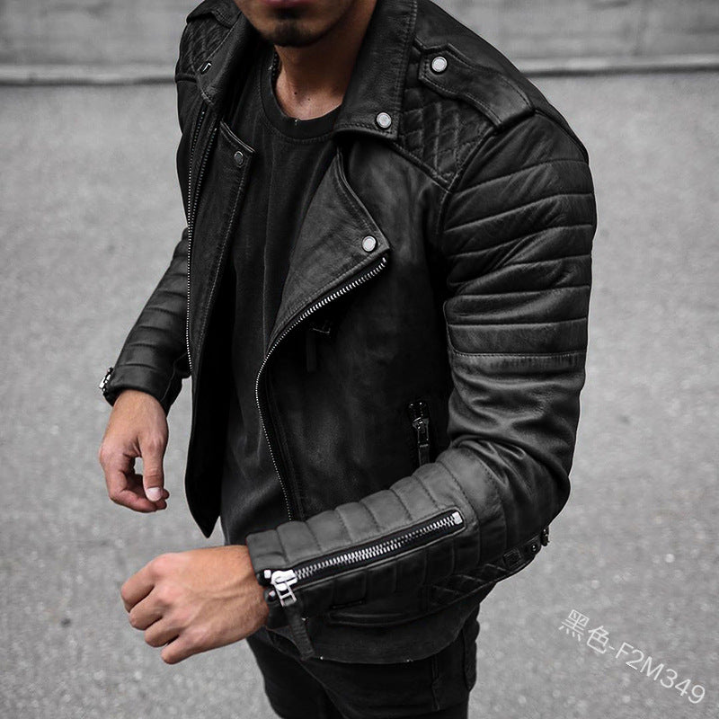 Classic Mens Black Leather Jacket - OutfitLondon