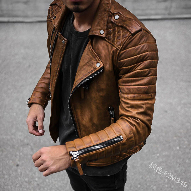 Classic Mens Black Leather Jacket
