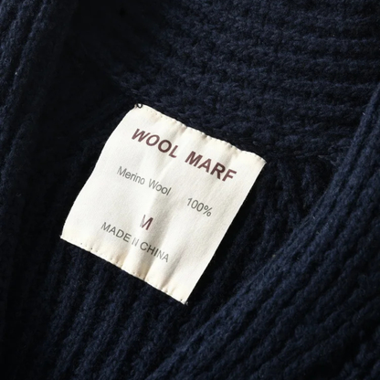 Classic Oversized Men's Wool Cardigan Sweater