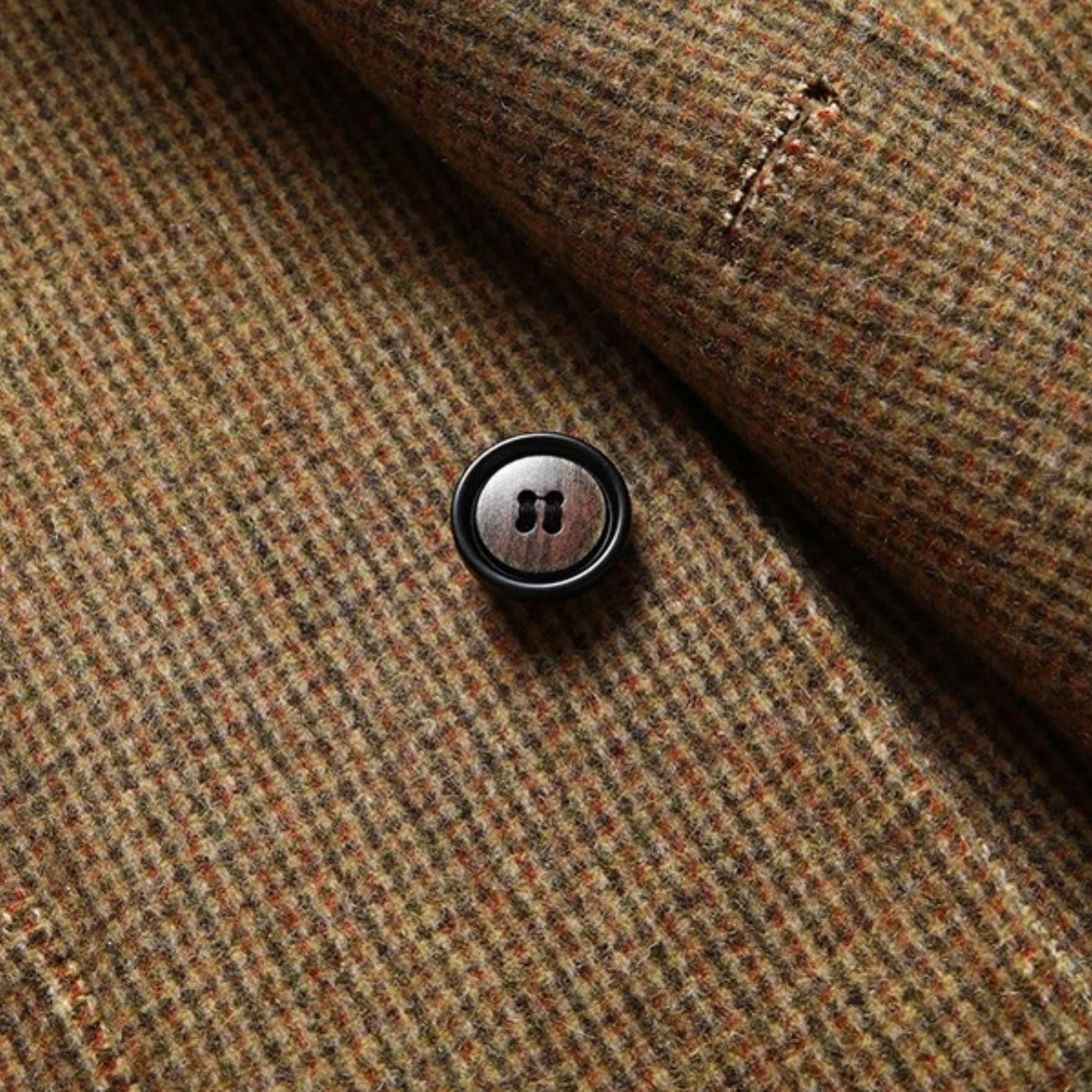 Classic Men's Plaid Wool Blazer Jacket