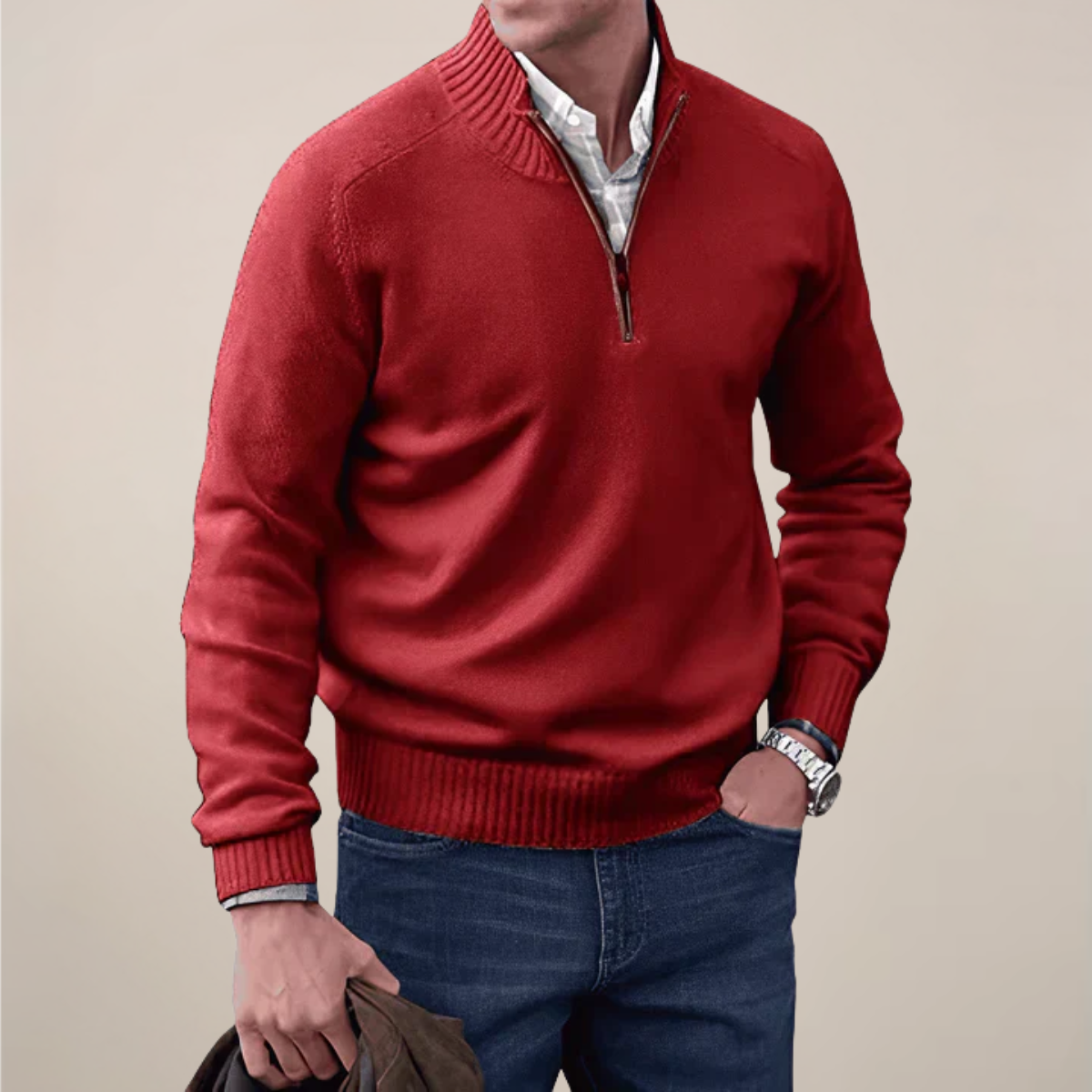 Men's Crew Neck Knit Sweater – Classic Everyday Wear