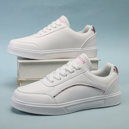 Orthopedic PU Leather Accent Sneakers