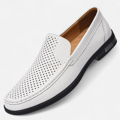 Men’s Leather Slip-On Loafers – Elegant Formal Shoes for Office & Wedding