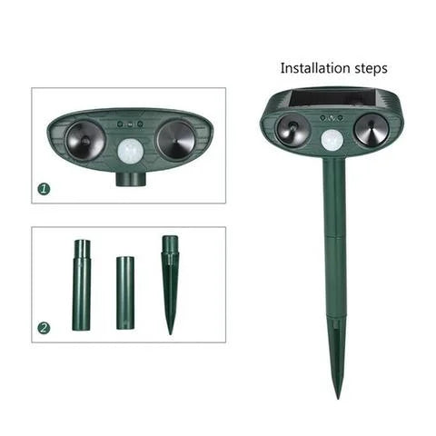Ultrasonic Deer Repeller Solar Powered - Get Rid of Deer in 48 Hours