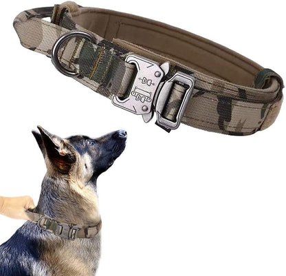 Dog Collar Adjustable Military TacticalPets Dg Collas Leas CntrlTactical Military Dog Training Collar
