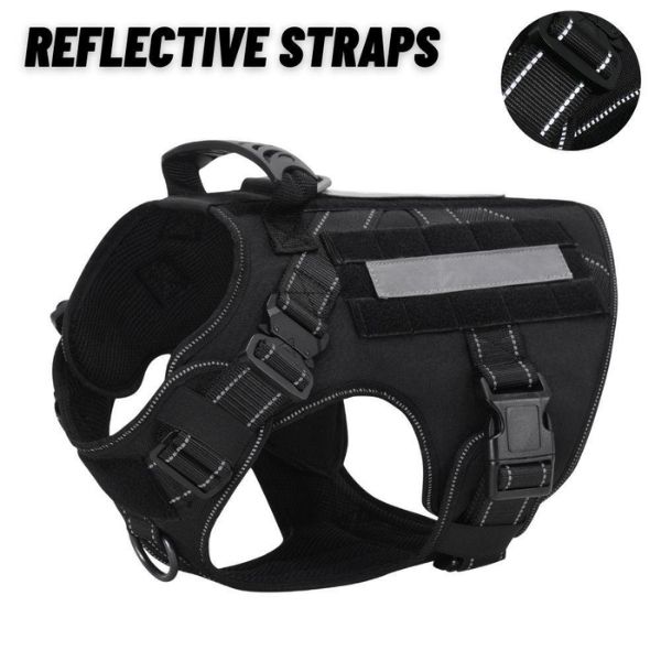 Dog Harness, Collar & Leash – k9 Tactical Working Dog Set