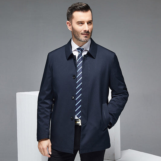 Men's Classic Wool Blend Tailored Jacket