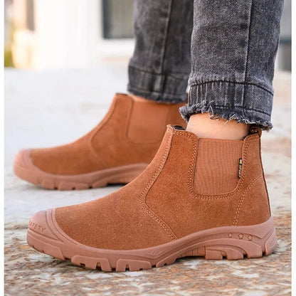 Tough Steel Toe Men's Work Boots - Strong and Lightweight