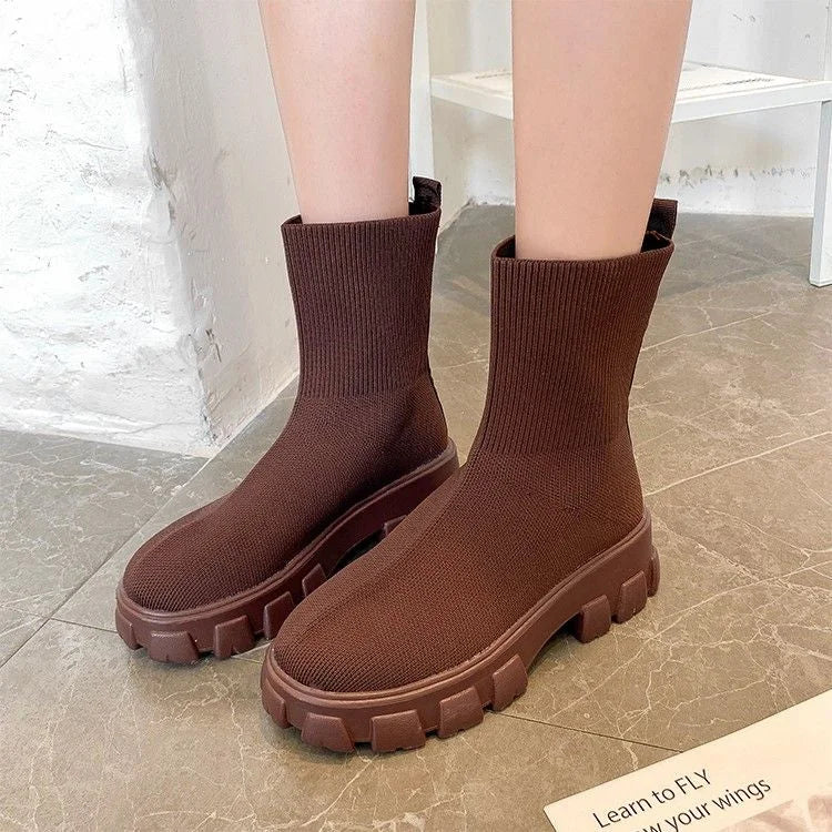 Cozy Cable Knit Ankle Boot Socks