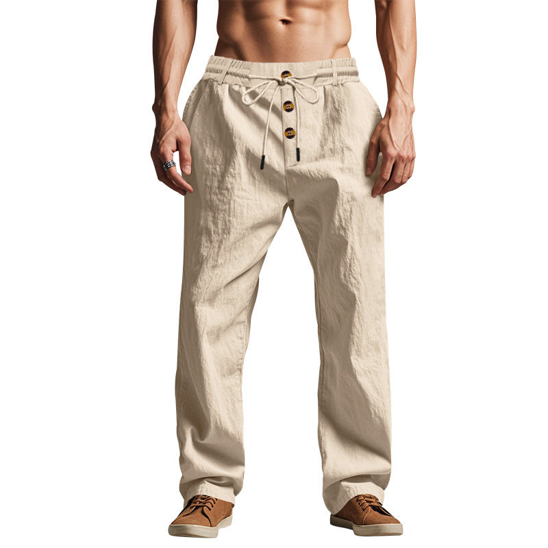 Men's Casual Lightweight Loose Fit Beach Pants