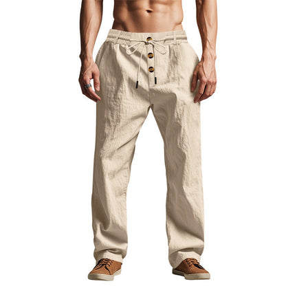 Men's Casual Lightweight Loose Fit Beach Pants