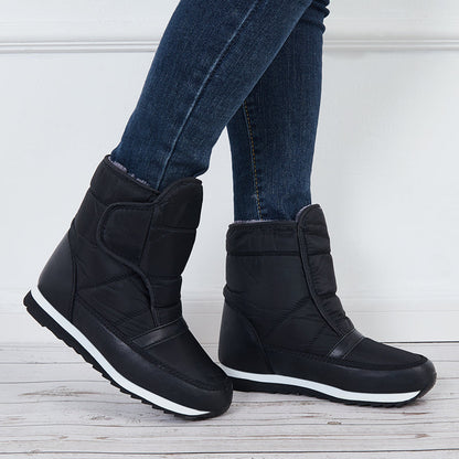 Winter Snow Ankle Boots Warm Fur Lining Waterproof Slip On Booties