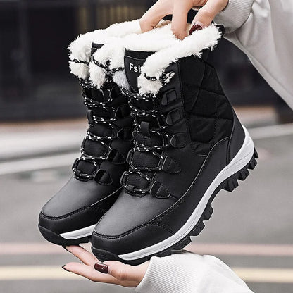 Warm Leather Ankle Boots for Women