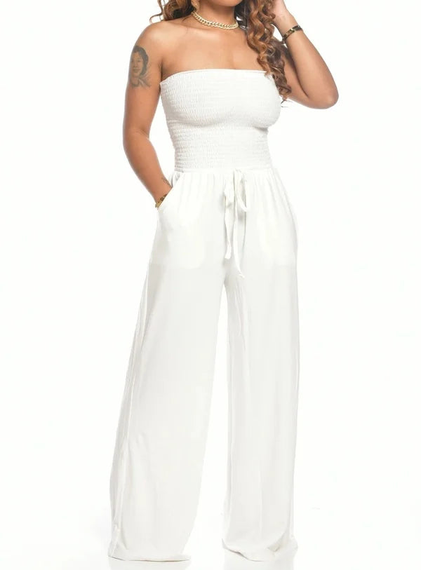 Sunny Womens Off Shoulder Jumpsuit