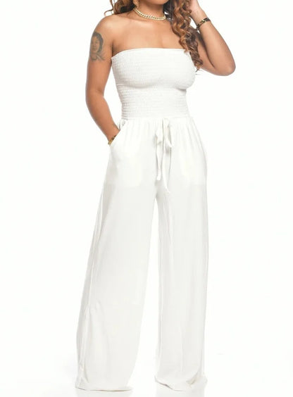 Sunny Womens Off Shoulder Jumpsuit