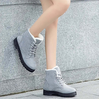 Walk Anti-Slip Waterproof Lace Up Snow Boots Comfortable and Light Weight