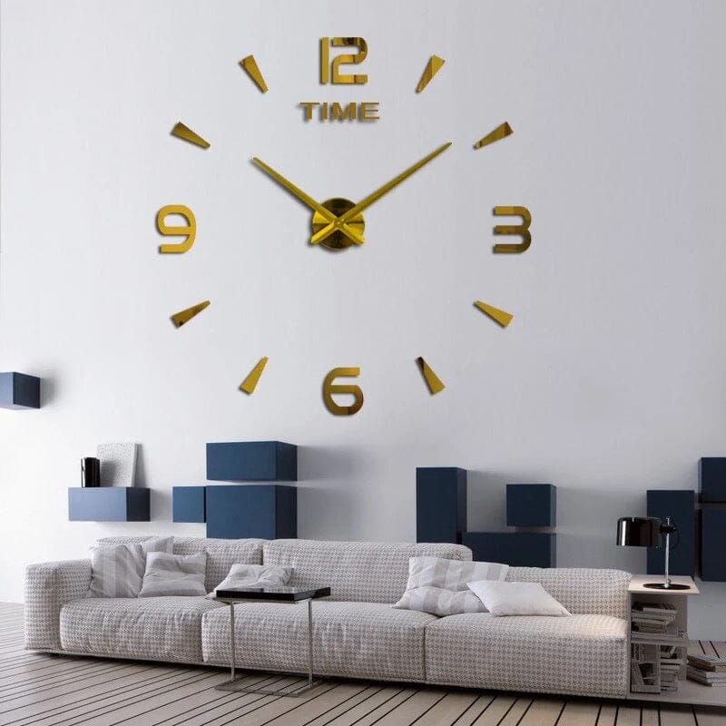 Elegant Metal Round Wall Clock - OutfitLondon