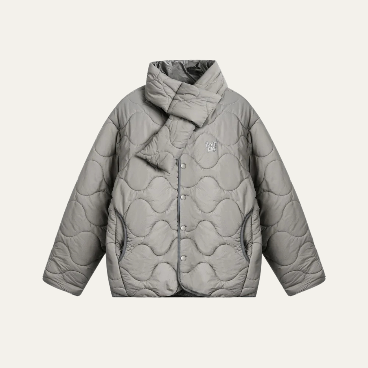 Warm Padded Mens Quilted Coat